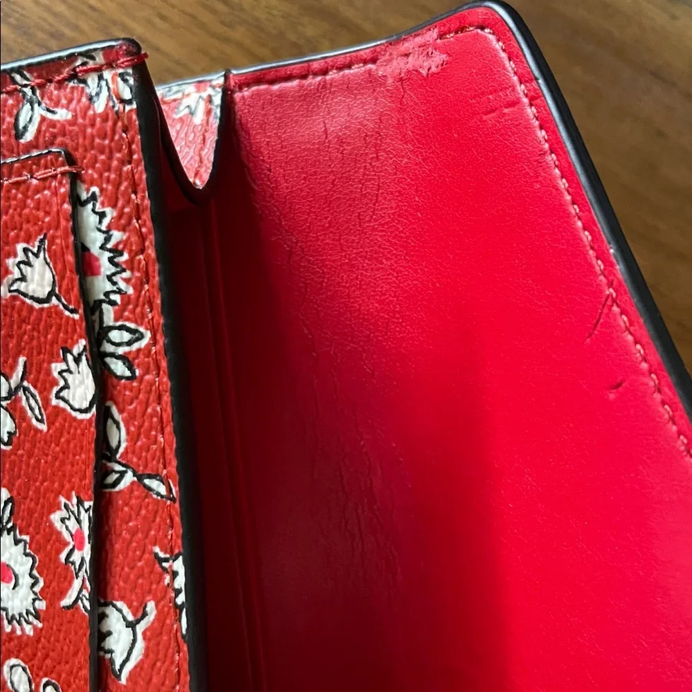 COACH Wild Hearts Print Coated Canvas Wallet w/Box - Picture 12 of 12